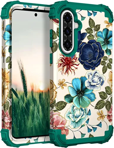 Vista 88 de Hocase Funda para Galaxy A37 5G, protección resistente a prueba de golpes, parachoques de goma de silicona suave+funda protectora híbrida