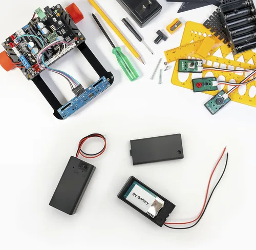 Vista 5 de VWEICYY Soporte de batería de 9 V, conector de batería de 9 V con interruptor, soporte de batería de 9 voltios con cables, ampliamente utilizado