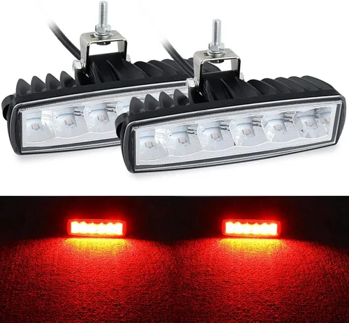 Vista 8 de STDYSUN Luces LED azules antiniebla de conducción para carretilla elevadora, luces de seguridad, 2 unidades, 30 W, 6 pulgadas, impermeables, luces