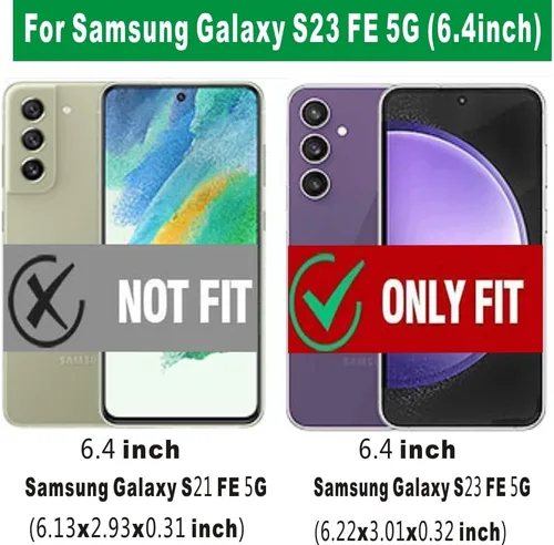 Vista 2 de Funda transparente compatible con Samsung Galaxy S23 FE 5G