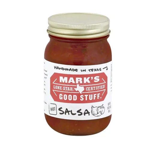 Vista 2 de Mark's Lone Star Certified Good Stuff - Tarro de salsa de 16 onzas (paquete de 3) (elige el sabor a continuación) (original - caliente)