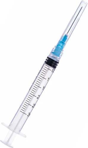 Vista 10 de Jeringa de 0.1 fl oz con aguja de 23G 1 pulgada, embalaje individual desechable (2 ML-23G-20PACK)