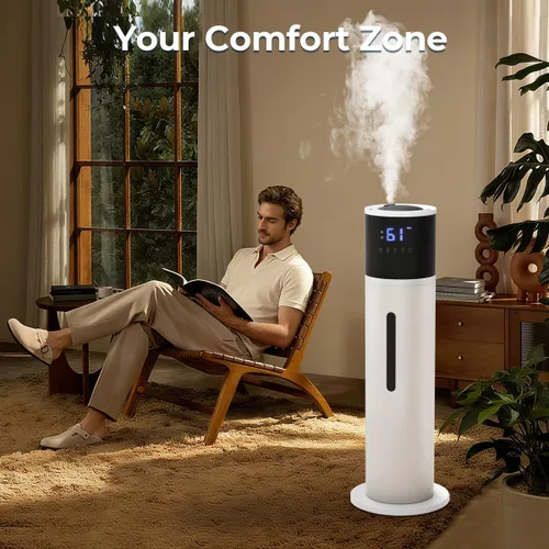 Vista 8 de VENTISOL Humidificadores grandes para dormitorio, humidificador silencioso de niebla fría de 16L/4.2 galones para el hogar y habitación grande