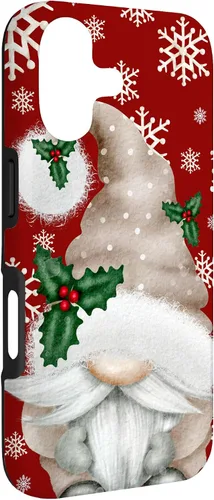 Vista 3 de Aesthetic Snowflake Cute Winter Gnome for Christmas Grandma Case for iPhone 17