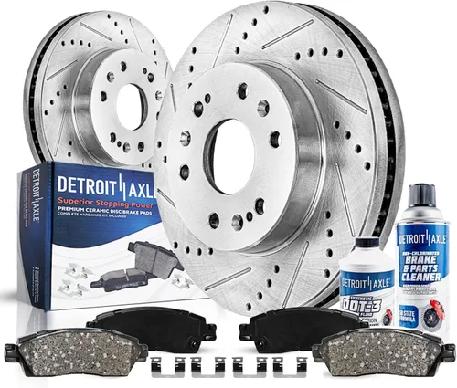 Vista 22 de Detroit Axle - Kit de freno delantero para Ford 2000-2005 Excursion 1999-2004 F-250 F-350 Super Duty Pinza de freno de disco con soporte Pastillas