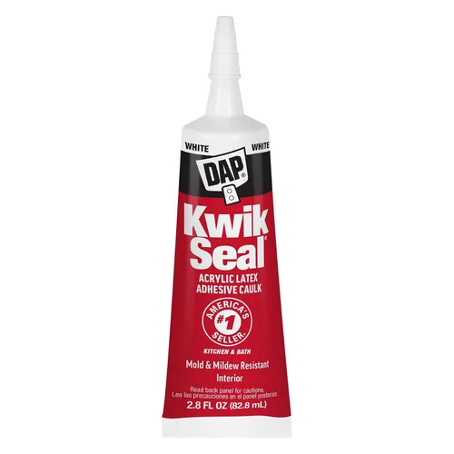 Vista 2 de DAP Kwik Seal - Calafateo adhesivo para cocina y baño, blanco, 2.8 onzas (7079800954)