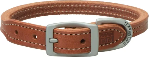 Vista 2 de Terrain D.O.G. Collar de perro híbrido de cuero con arnés con mantequilla