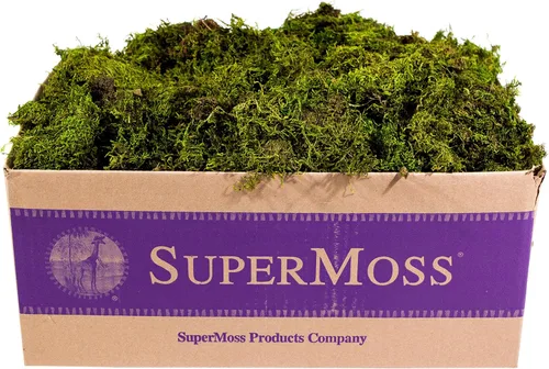 Vista 3 de SuperMoss (22168 hojas de musgo mini (triturado) conservado, verde fresco, 10 libras Shredded, Preserved