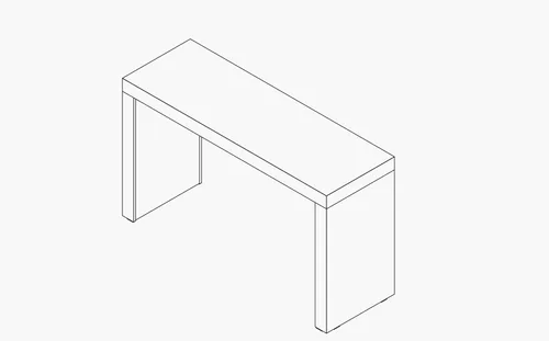 Vista 6 de Mobili Fiver Evolution - Mesa alta de bar de cocina fabricada en Italia Ahorra Espacio, Mesa de altura de mostrador montada en la pared para 1