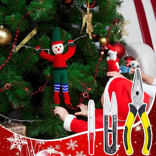 Vista 4 de Hoolerry Kit de 8 piezas de muñecas de Navidad para hacer tu kit de actualización flexible y flexible, accesorios de herramientas que incluyen