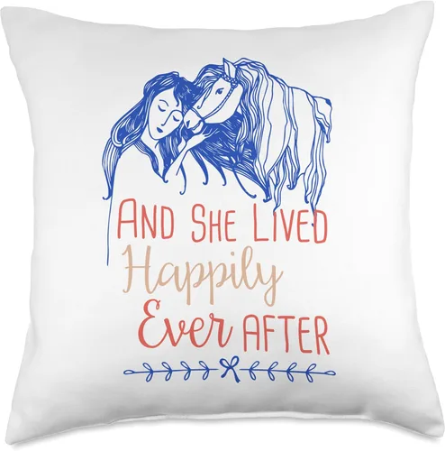 Vista 4 de And She Lived Happily Ever After Throw Pillow