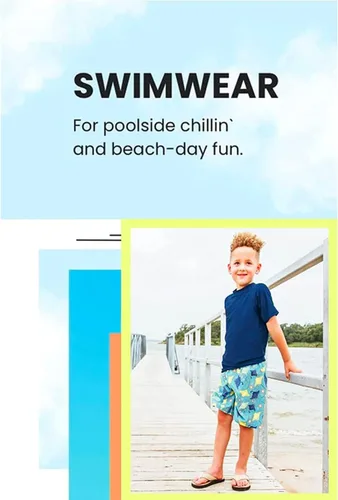 Vista 5 de Rash Guard - Camiseta de natación de manga corta con protección solar UV para niños Jefe/Negro/Multi
