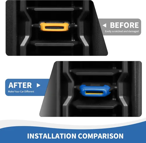 Vista 5 de RAZPOY para Bronco - Ajuste de salida de aire acondicionado 4 piezas, cubierta de ventilación de salida de aire central compatible con accesorios