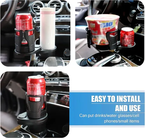 Vista 8 de Expansor de portavasos de automóvil con base ajustable y expansor para vehículos, compatible con tazas, compatible con tazas Yeti de 14/24/36/40/46