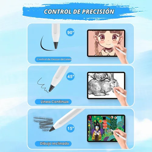 Vista 4 de Puntas de lápiz mejoradas para lápiz Apple iPad Pro de 2ª generación de 1ª generación, 0.031 in, sin desgaste, punta fina, control preciso, punta
