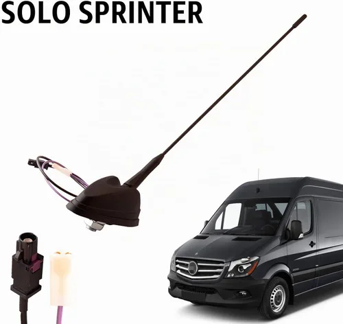 Vista 2 de Antena de radio montada en el techo del coche compatible con Benz Sprinter W906 2007-10 Dodge Freightliner Sprinter A9068200475 2006-17