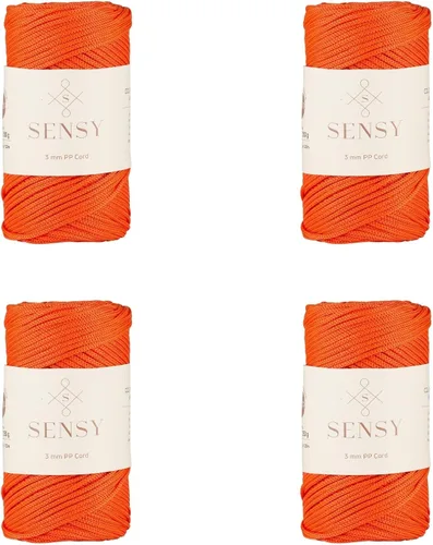 Vista 114 de Cuerda de poliéster Sensy Premium de 3 mm, 120 metros, 100% cordón de polipropileno, cuerda de macramé de 3 mm, cordón para bolsos de ganchillo