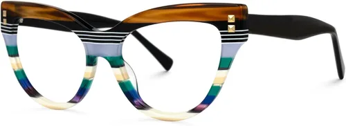 Vista 2 de Zeelool Gafas de ojo de gato elegantes para mujer, gafas elegantes Cascata ZOA01858