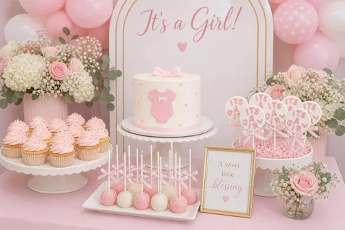 Vista 2 de It's a Girl Chocolate Candy Mold Baby Shower 692