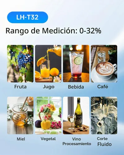 Vista 3 de LOHAND Refractómetro Brix con compensación de temperatura automática (ATC), medición de precisión del contenido de azúcar para vino/fruta/bebida