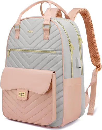 Vista 11 de Linda Mochila Estética para Escuela Secundaria y Preparatoria, para Adolescentes y Estudiantes Universitarias, Mochila para Laptop para Mujeres