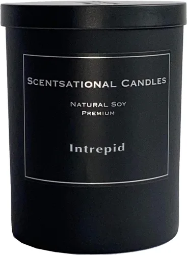Vista 2 de Scentsational Velas de soja premium, Valiant (vela masculina)
