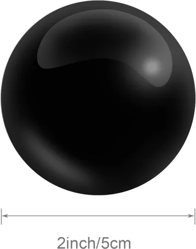 Vista 2 de Coolrunner - Pelotas de mármol negro de 2 pulgadas para la salud china Pelotas de mano para aliviar el estrés para ejercicios de mano