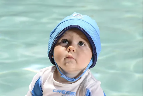 Vista 4 de Beach Sun Protection Hat for 6-24 Months Babies Toddler - Babaloo Beach Hat Designed by Cressi - Quality Since 1946