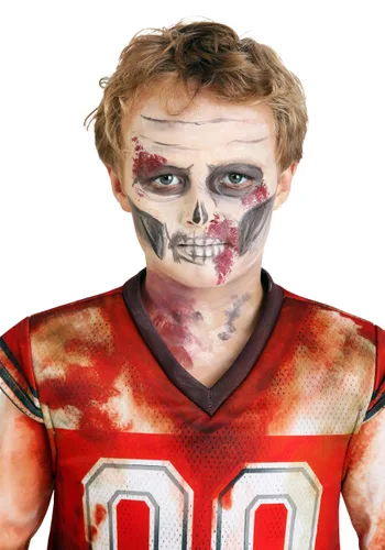Vista 3 de Disfraz Infantil de Jugador de Fútbol Americano Zombie Multicolor