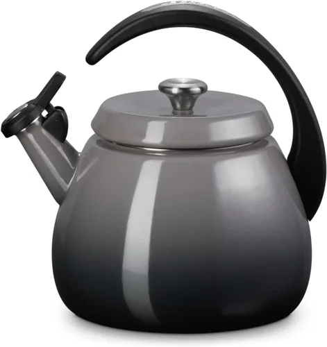 Vista 12 de Le Creuset - Tetera de cloche esmaltada en acero, 2.2 cuartos de galón, Cerise