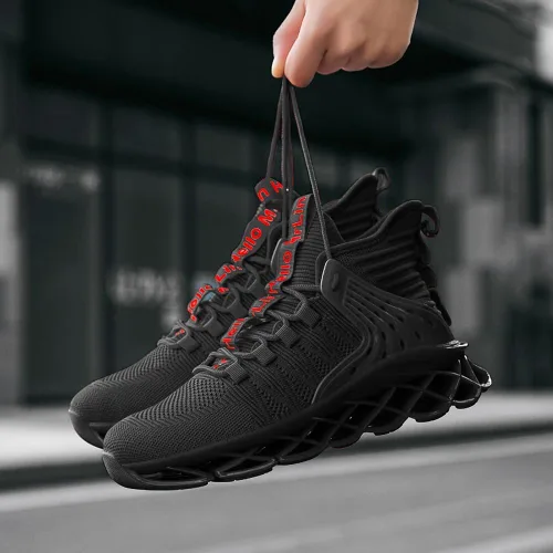 Vista 4 de CLOAKA Zapatos de punta de acero para hombres y mujeres, transpirables, a prueba de pinchazos, cómodos, utilitarios, zapatos de trabajo