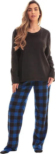 Vista 6 de Just Love - Conjunto de pijama ultrasuave para mujer, camisón, pantalón deportivo y calcetines a juego