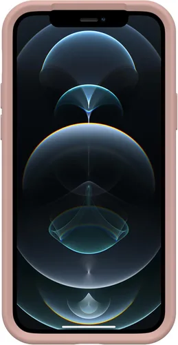Vista 5 de OtterBox Funda transparente con borde de agarre colorido para iPhone 12/12 Pro - Arcilla Potters (transparente/rosa)