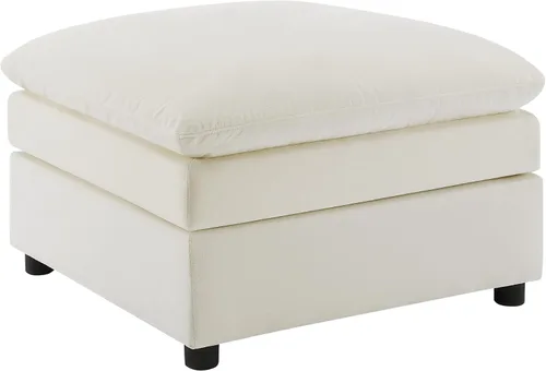Vista 24 de VANOMi Sofá modular Cloud de 98 pulgadas para sala de estar, sofá cama moderno de gran tamaño con asiento profundo, otomana de cojín grueso de doble