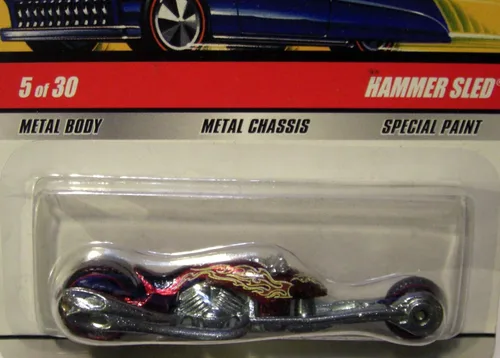Vista 2 de Hot Wheels Classics Series 5 5 Trineo de martillo rojo