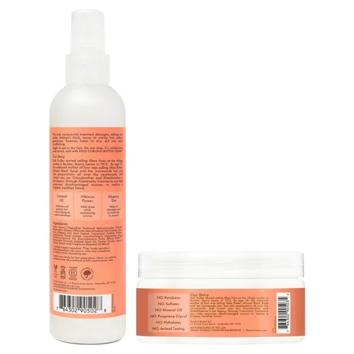 Vista 2 de SheaMoisture Kids - Spray desenredante + crema para rizos, coco e hibisco