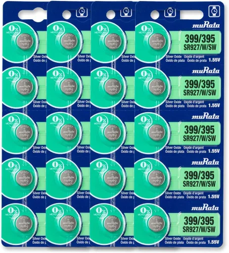 Vista 11 de Murata Batería 395/399 SR927/W/SW 1.55V Célula de botón de reloj de óxido de plata (5 baterías)