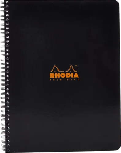 Vista 7 de Rhodia 193039C - Cuaderno de anillas (encuadernación completa) Negro - A4+ - Cuadrícula de puntos - 160 páginas extraíbles - Papel Clairefontaine