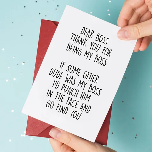 Vista 4 de Regalos del Día del Jefe: Juego de agradecimiento a los empleados - Tarjetas y regalos para hombres y mujeres