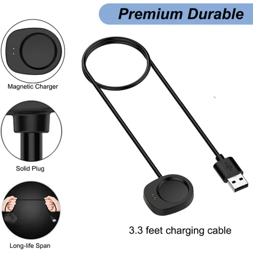 Vista 4 de Cargador para Amazfit Watch Balance 2/T-Rex 3 Pro/Helio Strap/Active 3/Active Max, cable de carga USB de repuesto para reloj inteligente Amazfit