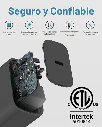 Vista 6 de CXX 20W Fast Charger for iPhone 14/13/12 [3-Pack, MFi Certified] Black