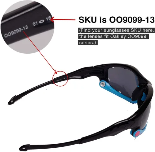 Vista 4 de Walleva - Lentes de repuesto y calcetines para Oakley Split Jacket - Múltiples opciones