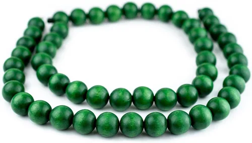 Vista 136 de TheBeadChest: cuentas de madera redondas naturales de 0.315 pulgadas, cuentas de madera sueltas espaciadoras para fabricar joyas, 4 tamaños