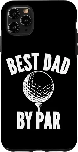 Vista 11 de iPhone 15 Best Dad by Par Golf Golfing Daddy Cute Funny Saying Case