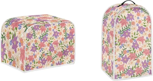 Vista 21 de Cubiertas para tostadoras de murciélagos de 2 rebanadas, protectores decorativos a prueba de polvo, cubiertas de tostadora, resistentes a