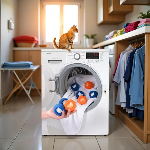 Vista 5 de 3 unidades de removedor de pelo para lavandería, removedor de pelo reutilizable, lavadora, recogedor de pelo de bola para ropa de perro, gato