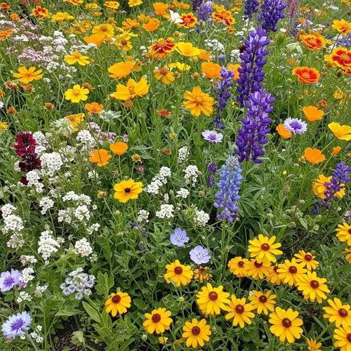 Vista 12 de Ferry Morse Mezcla para Todo Propósito Sol-Sombra a Granel Semillas de Flores Silvestres, 1 lb