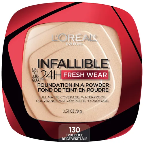 Vista 26 de L'Oréal Paris Infallible - Base de maquillaje en polvo, 24 horas de uso, impermeable, ámbar profundo, paquete de 3