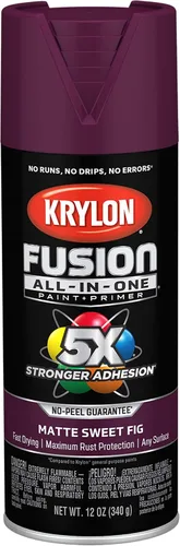 Vista 55 de Krylon Fusion - Pintura en aerosol adhesiva todo en uno para uso en interiores y exteriores, 12 onzas, vidrio de playa