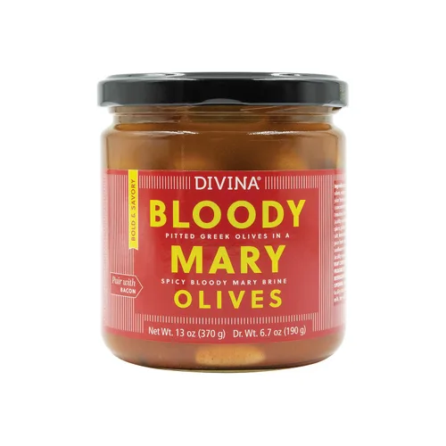Vista 7 de DIVINA Bloody Mary - Aceitunas griegas sin hueso, 13 onzas (paquete de 2)